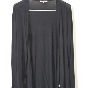 Acemi Black Lightweight Open-Front Cardigan